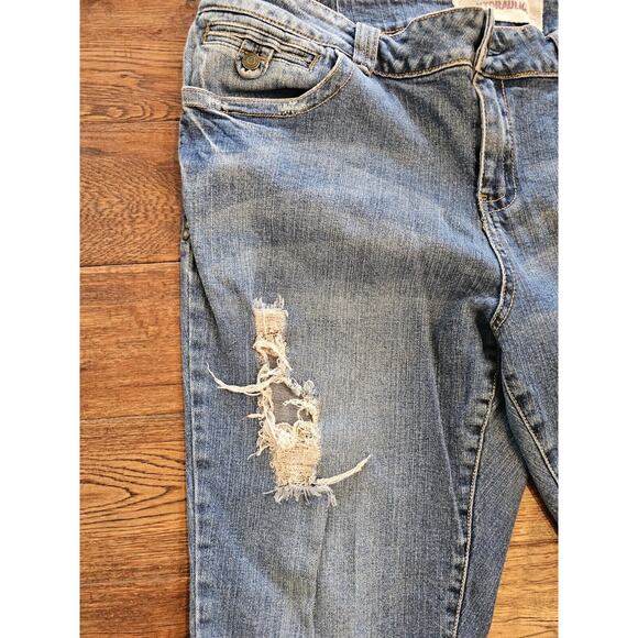 Hydraulic Women's Jeans DISTRESSED SKINNY‎ LEG STRETCHY SIZE 20 20W - Picture 3 of 4